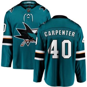 Kinder San Jose Sharks Eishockey Trikot Ryan Carpenter #40 Breakaway Teal Grün Fanatics Branded Heim